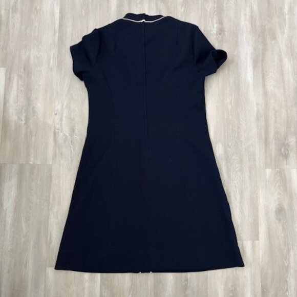 Vintage 70s Butte Knit 100% Textured Dacron Polyester Cap Sleeve Dress size M - Picture 3 of 4